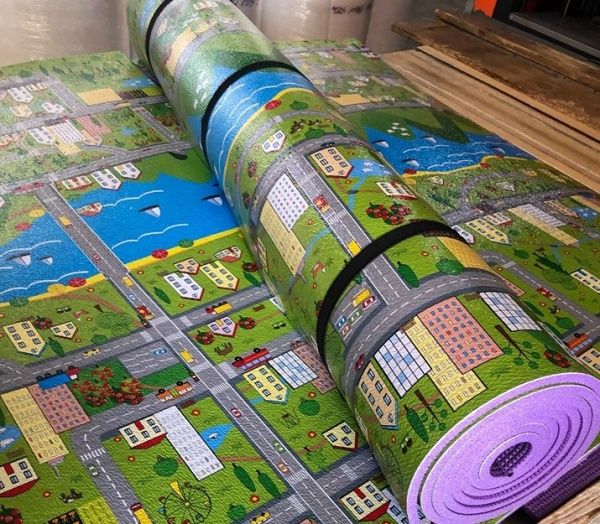 Розвиваючий килимок Термоізол Паркове місто 400х120х1,1 см