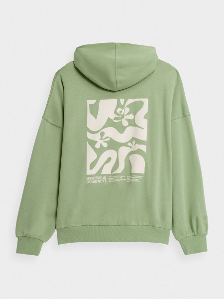 Джемпер 4F SWEATSHIRT F698 4FAW23TSWSF698-44S р.XS зеленый