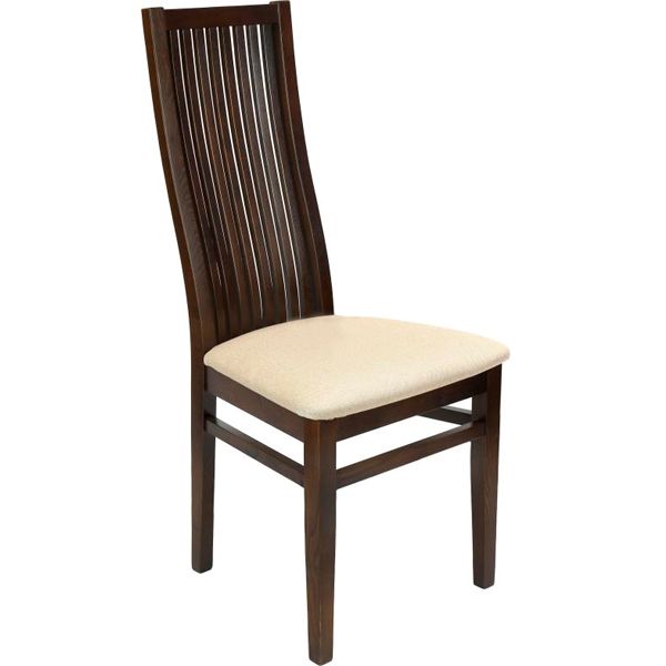 Стілець обідній РПМК Сандра горіх темний/кремовий