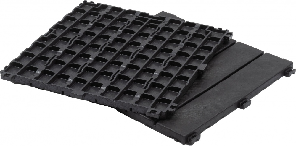 Модульне покриття MultyHome Natural Stone Графіт 30x30 cм