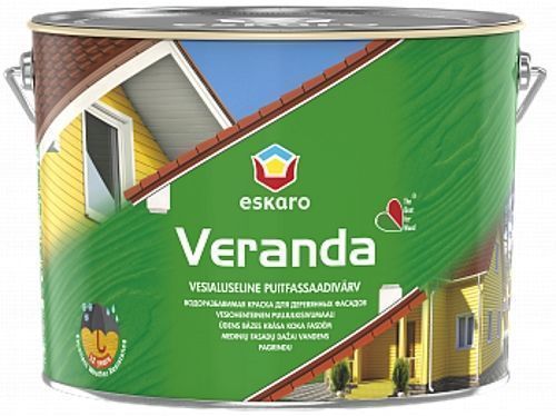 Краска Eskaro Veranda белый полумат 2,85 л