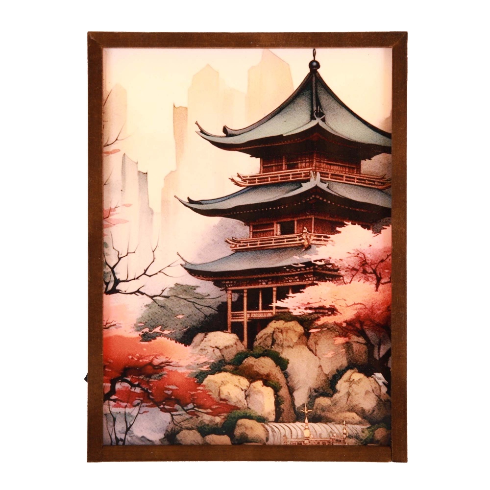 Настільна лампа декоративна The 11's Японія 1x3 Вт без цоколя дуб