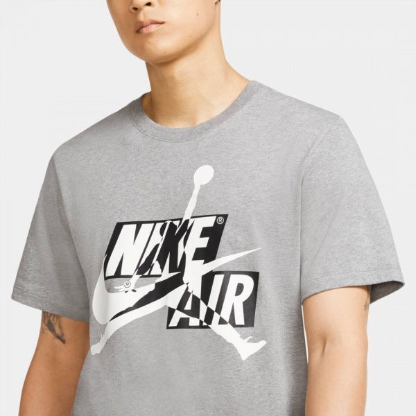 Футболка Nike M J JM CLASSICS HBR SS CREW CU9570-091 L сірий