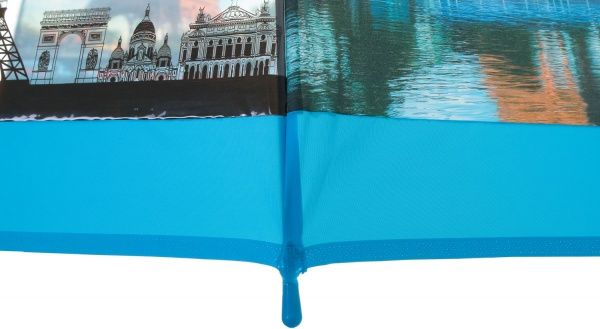 Зонт Урбанистика, трость, автомат голубой 