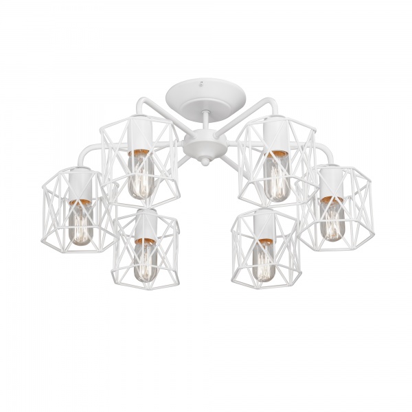 Люстра потолочная Vitaluce 6x60 Вт E27 белый V4382-0/6PL 