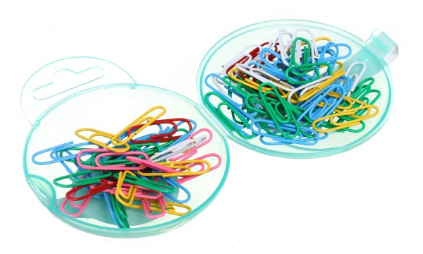 Скрепки цветные круглые 28 мм 80 шт. Nota Bene