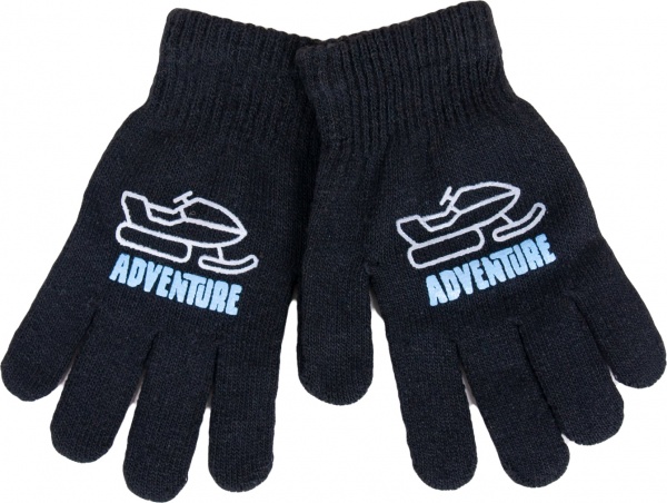 Варежки YO! р.18 черный 