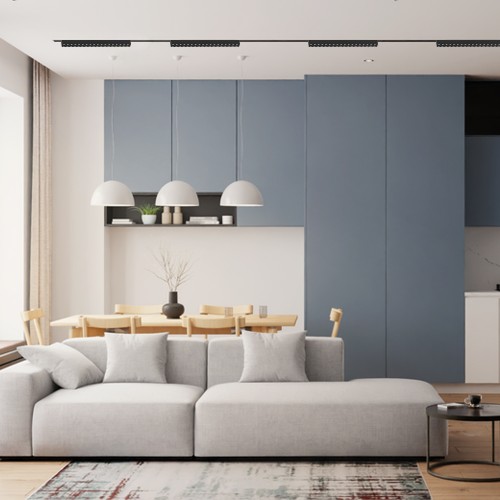 Магнітний трековий світильник 12 Вт 4000 К чорний Feron MGN300 12W 