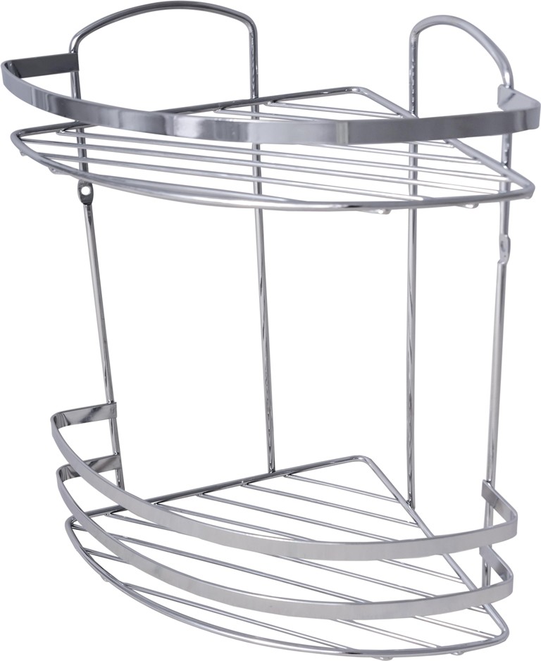 Полиця кутова VOLVER 2-ярусна хром 41212