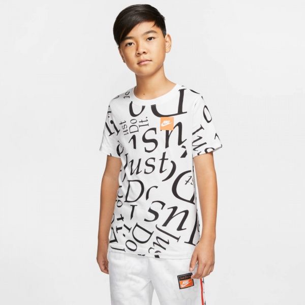 Футболка Nike B NSW TEE AOP JDIY CT2617-100 L білий