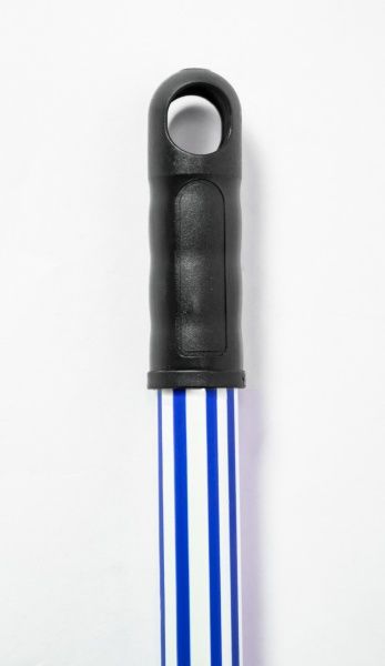 Ручка для швабры универсальное Гривня Петрівна прорезиненная 120см*0,23мм, бело-голубая 