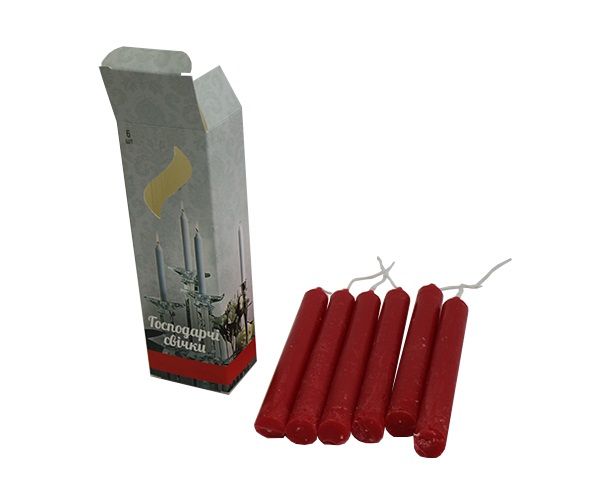 Набір свічок 6 шт. червоний H20186-125 Feroma Candle