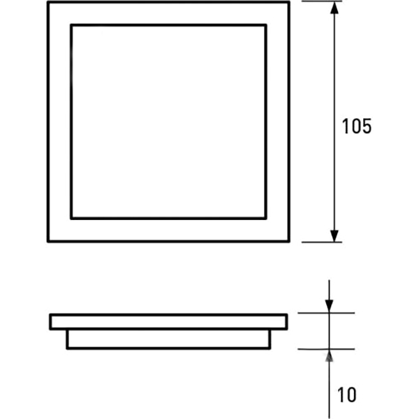Светильник точечный Eurolamp LED-DLS-6/4 (white) 6 Вт 4000 К белый 