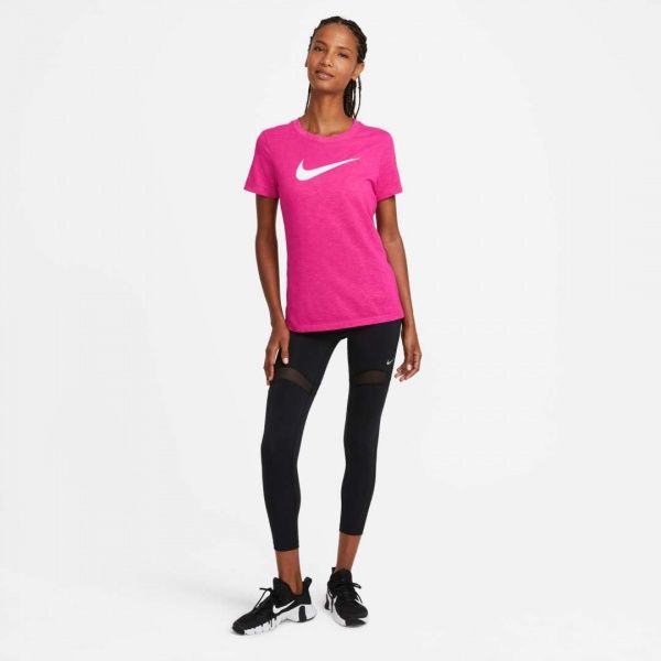 Футболка Nike W NK DRY TEE DFC CREW AQ3212-616 р.S рожевий