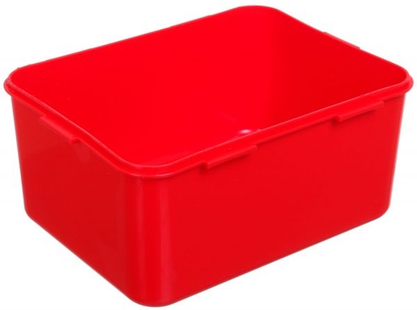 Контейнер Фиеста 6 л прямоугольный красныйвый Алеана