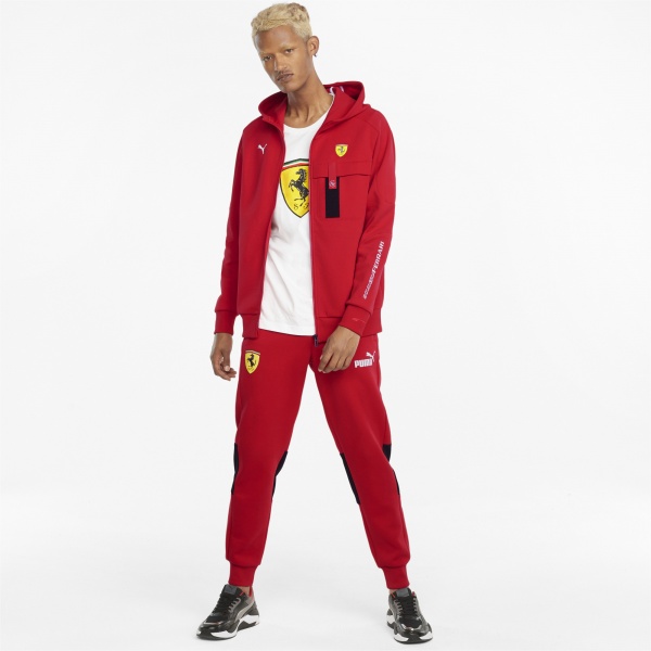 Джемпер Puma Ferrari Race Hooded Swt Jkt 53168302 р. L червоний
