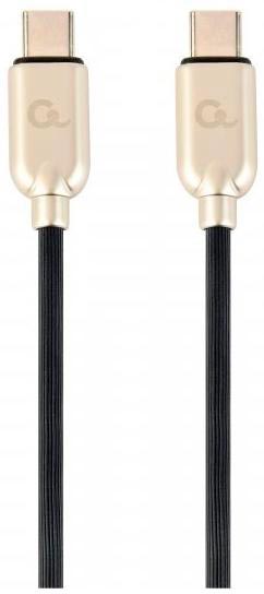 Кабель Cablexpert USB Тype-С 1 м чорний із золотистим (CC-USB2PD60-CMCM-1M) 