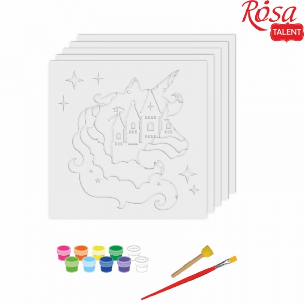 Набір для малювання картина 3D Юнікорн (N0003513) 30х30 см Rosa Talent 