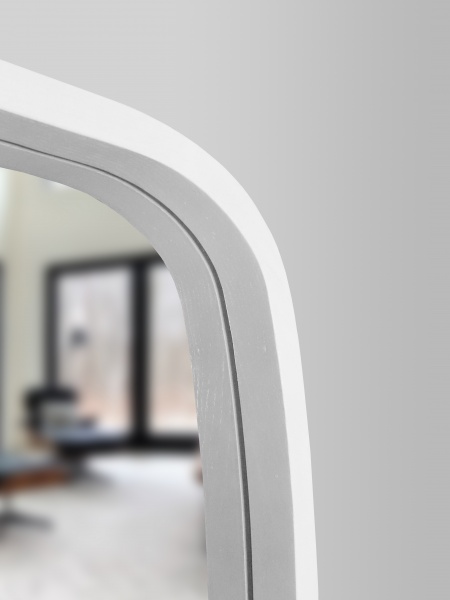 Зеркало настенное Luxury Wood New Art Slim ясень снежно-белый 500x800 мм 