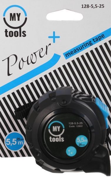 Рулетка My Tools Power+ 128-5,5-25 5.5 м x 25 мм