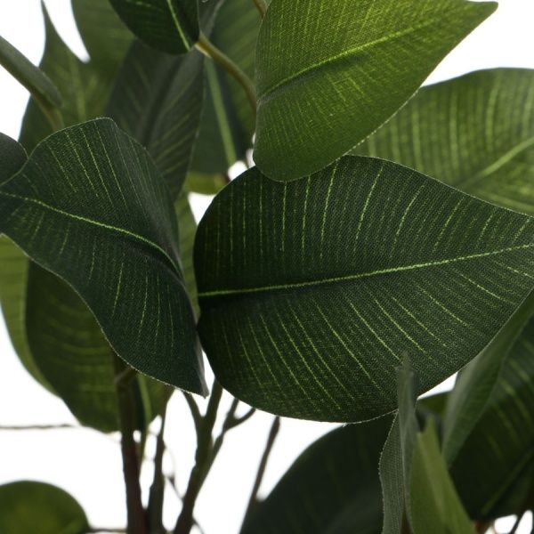 Декорация фикус искусственный 90 лист. в черном вазоне