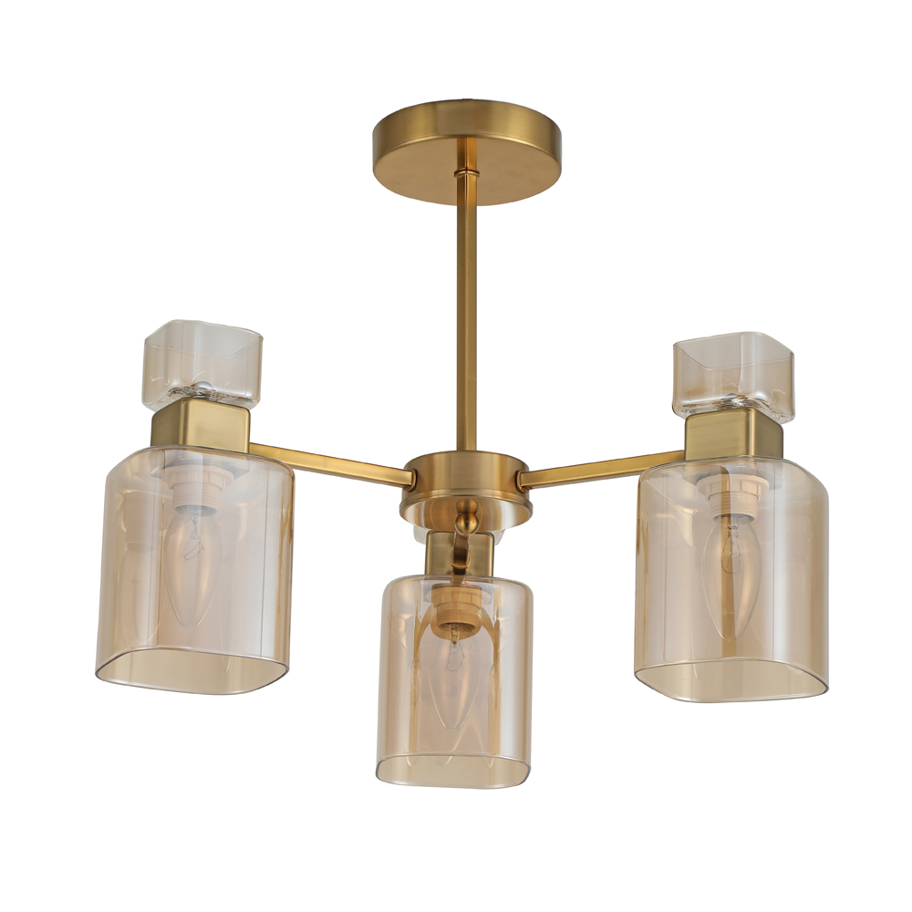 Люстра подвесная ARDERO Olivia 3xE14 античное золото BL1130-2