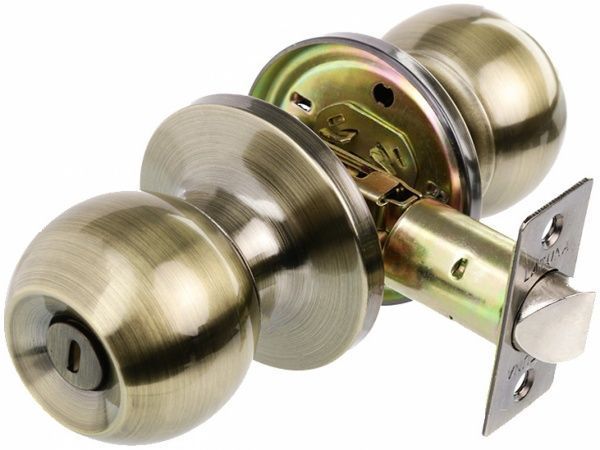 Кнобсет Latuna Шар WC античная латунь