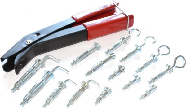 Набор анкеров Molly + инструмент для монтажа 15 ед.