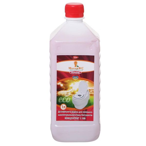 Средство дезинфицирующее MasterWC Rinse для верхнего бака биотуалетов 1 л 1487