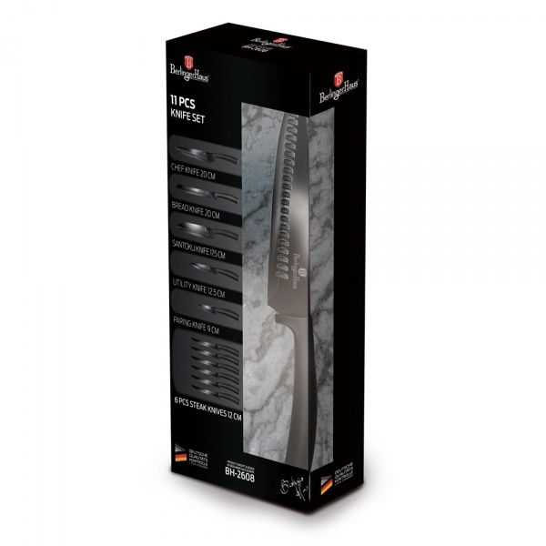 Набор ножей BLACK SILVER Collection 11 предметов BH 2608 Berlinger