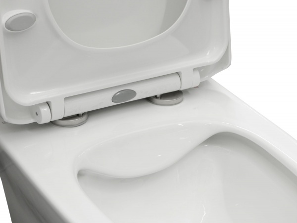 Унітаз підвісний EGO STYLE NEW Rimless з дюр.сид. S/C