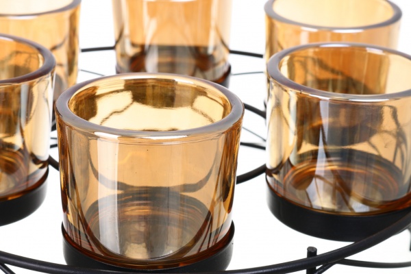 Свічник для 6 свічок коло 255x255x112 мм