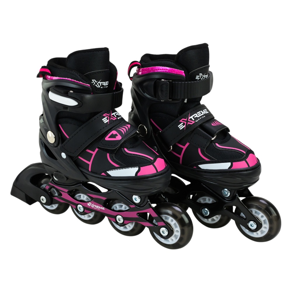 Роликовые коньки Shantou Extreme Motion RL25427 р. 30-33 черный