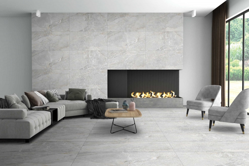 Плитка Cerossa Ceramica Rika grey sugar carving 60x120 см