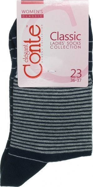Шкарпетки жіночі Conte Classic р. 23 темно-синій 058 