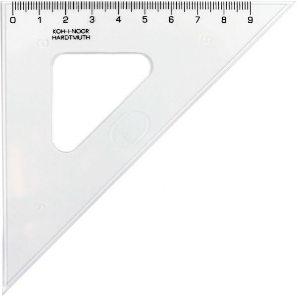 Треугольник равнобедренный, 45/113, прозрачный, 745398 Koh-i-Noor