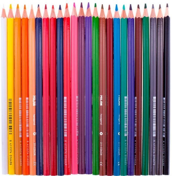 Набор карандашей цветные 24 шт. шестигранные Milan