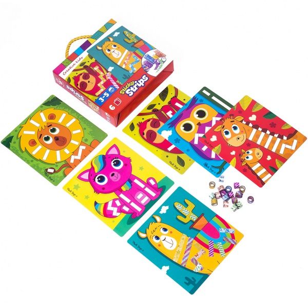 Набор для творчества Vladi Toys Sticky strips Лама VT4433-04