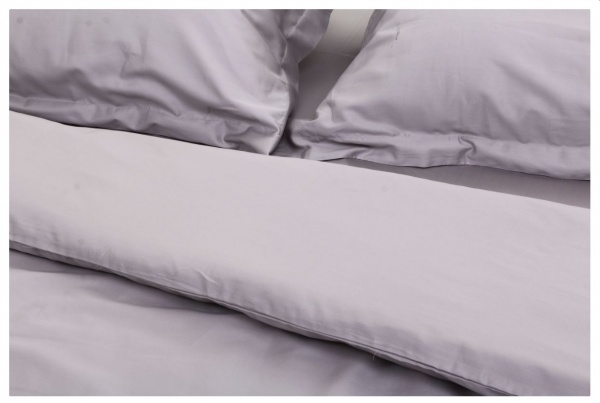 Комплект постільної білизни сімейний світло-сірий Homeline 