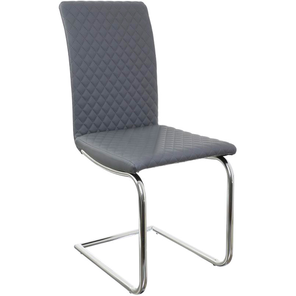 Стул обеденный Nowy Styl Glen II CF Chrome (BOX-2) (СН) Eco-70 хром/серый