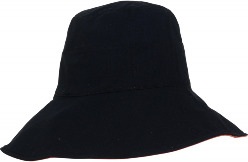 Шляпа с длинными полями Luna Becky one size черно-оранжевый