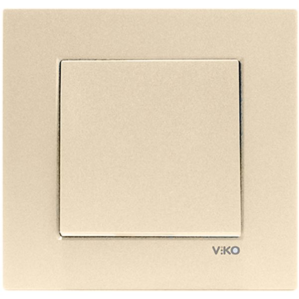 Вимикач одинарний Viko Novella бронзовий