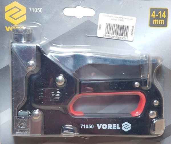 Степлер Vorel 71050 h = 4-14 мм. тип (А) 53