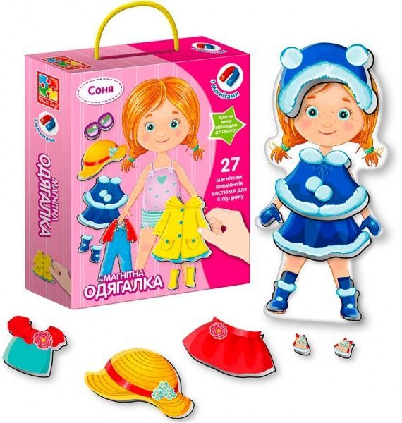 Гра магнітна Vladi Toys Магнітна одягалка Соня VT3702-07