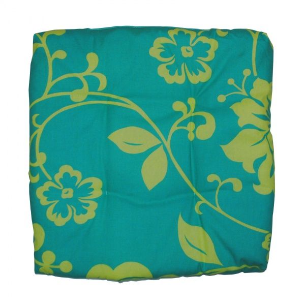 Подушка на стул 40х40х5 см бирюзовая