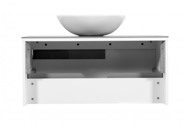 Тумба Aqua Rodos Остiн білий мат зі стільницею 90 см та умивальником Zero 46 (АР000043101)