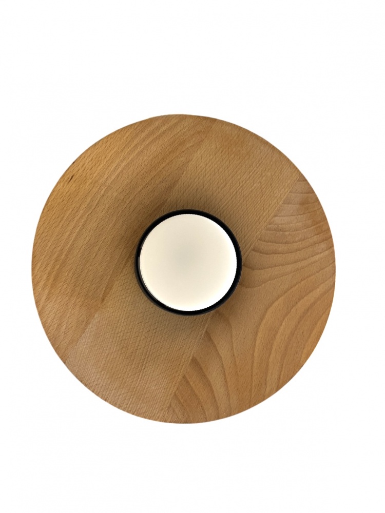 Бра Светкомплект Hat 1xGX53 чорний/дерево