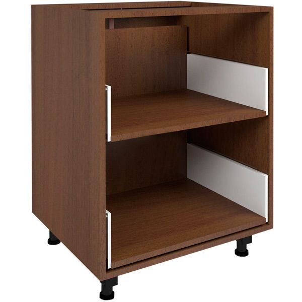 Тумба нижня МС Дуб родос Ням-2 60/82/52 з двома метабоксами горіх лісовий рамковий Грейд