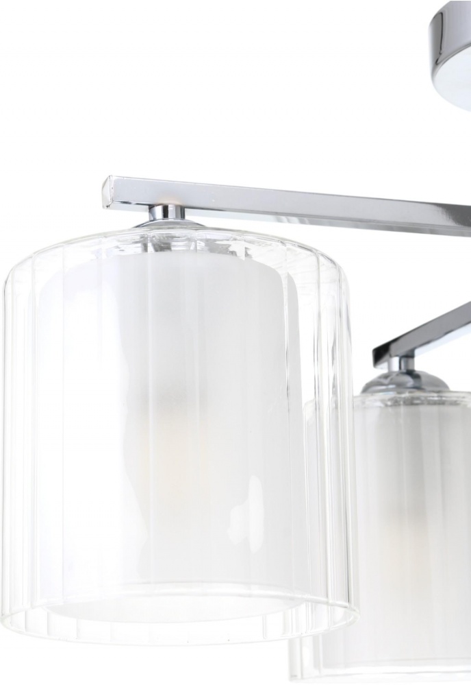 Люстра потолочная Sensio Solar 4x40 Вт E27 хром/белый ALG-07266/4