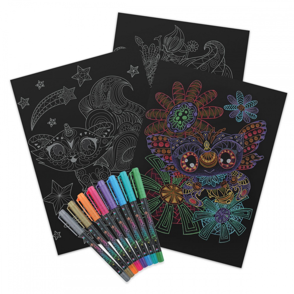 Раскраска «Айседора черные листы»